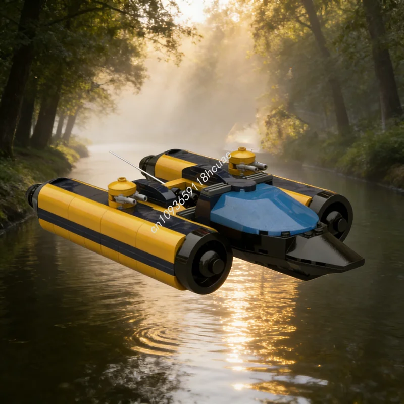 

309 деталей MOC Space B 6 — модель штурмового бомбардировщика класса «Пушистер», конструктор, архитектурный набор, рождественский подарок, развивающая игрушка, кирпичики для детей