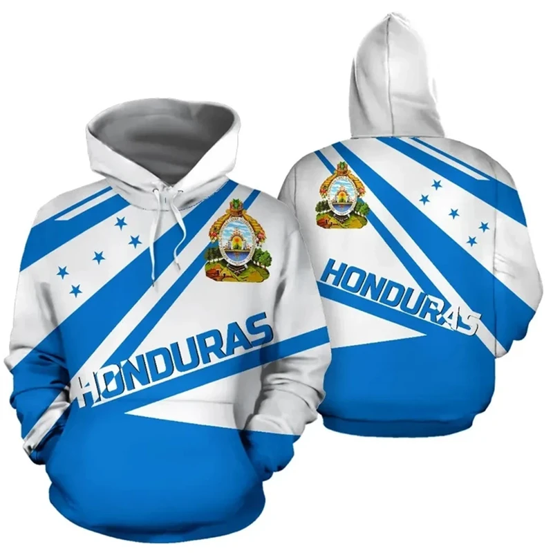 Honduras Flag Map 3D Printed Hoodie For Men Clothes Fashion National Emblem Sweatshirts Casual Male Hoodies Women Pullovers Tops #4