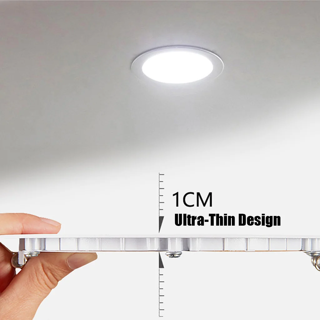 9W 12W LED Recessed Ceiling Light 5 Colors Changeable Downlight High Brightness Aluminum Panel Lamp 110V for Home Office