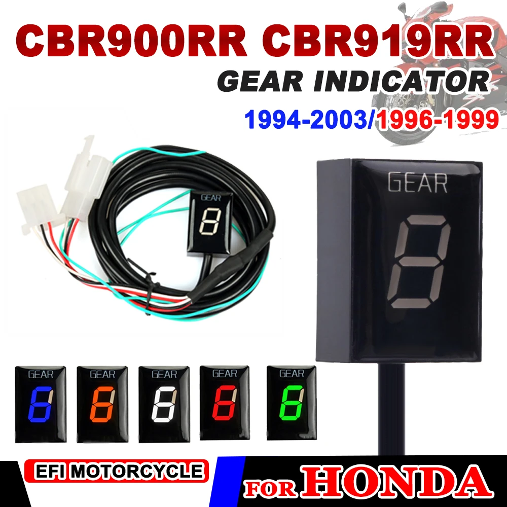 Motorcycle 1-6 Gear Indicator for HONDA 1996 1997 CBR919RR CBR 919 RR 1998 1999 CBR900RR CBR 900 RR 900RR 1994- 2003 Accessories