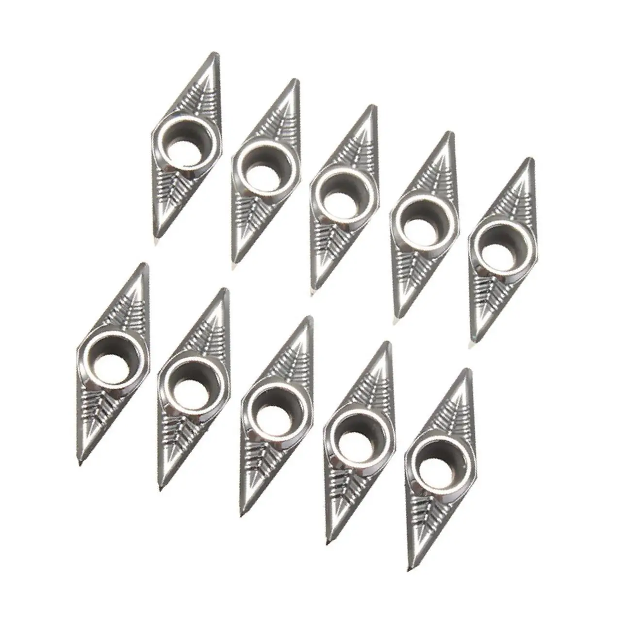 10pcs VCGT160408-AK H01 VCGT332-AK Blade Carbide Inserts for Aluminum