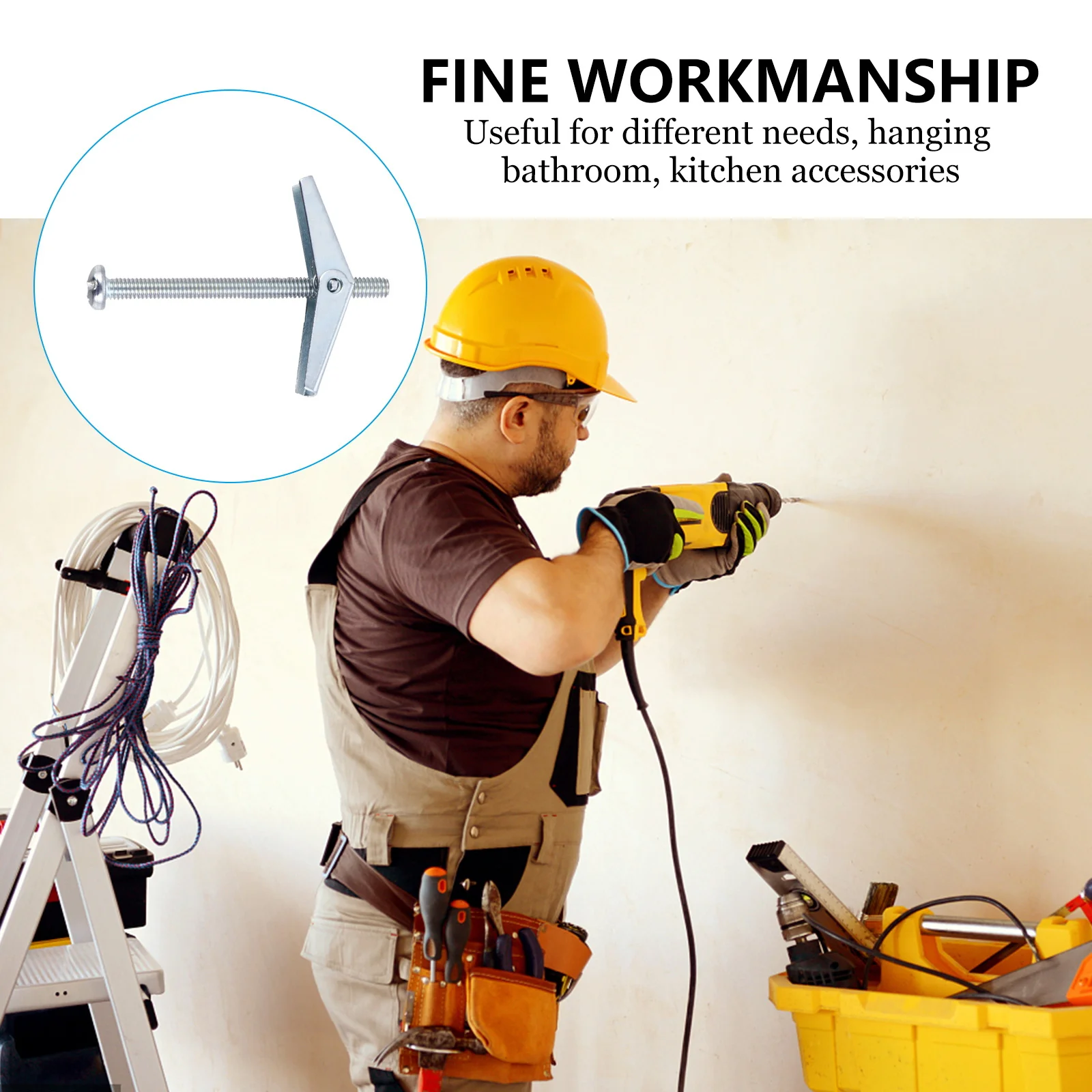 

10Pcs Self Drilling Anchors Carbon Steel Screws for Drywall Installation Expansion Screws Self Tapping Expansion Bolts