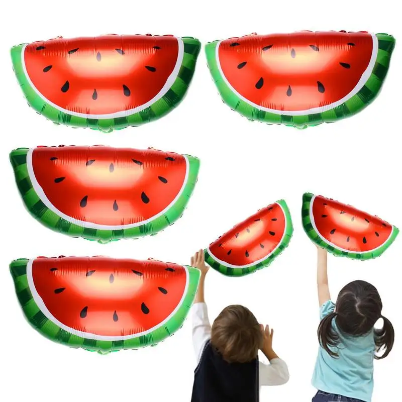 

4pcs Fruit Foil Balloons Watermelon Strawberry aluminum film balloon Summer Fruit Themed Party decoration Photo Props Kids Gifts