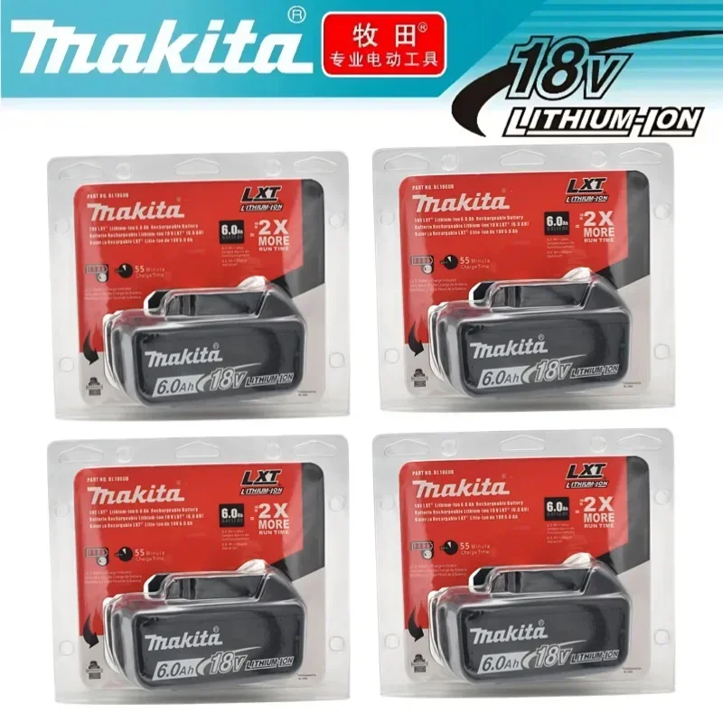 

100% оригинальная аккумуляторная батарея Makita 18 В 6,0 Ач для электроинструментов Makita 18 В BL1830 BL1830B BL1840 BL1840B BL1850 BL1850B