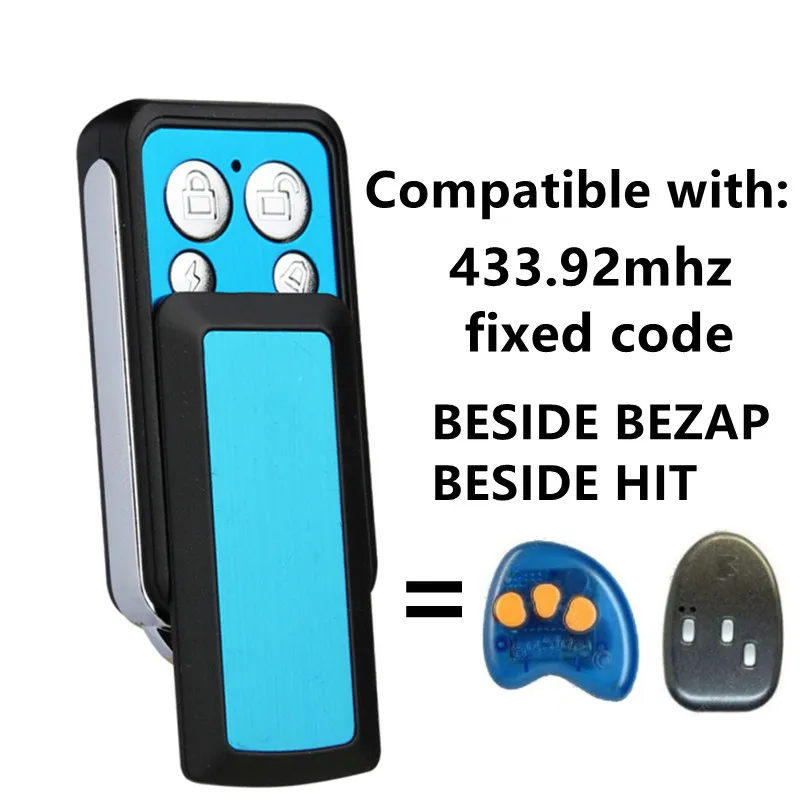 BESIDE BEZAP remote control 433.92mhz Garage Gate Remote Control BESIDE HIT duplicator 433Mhz