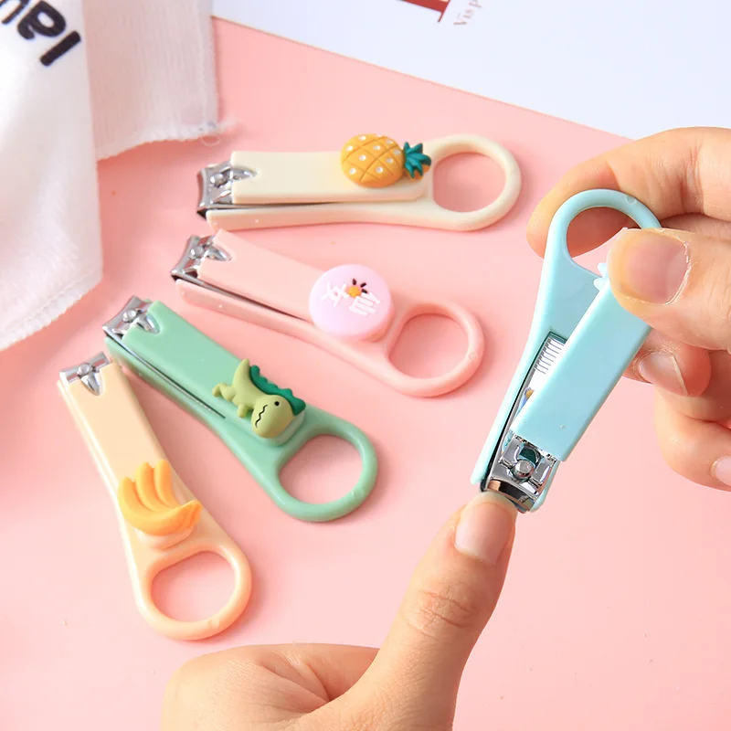 Nail Clippers Cute Cartoon Adult Splash Proof Nail Clipper Set Manicure Pedicure Tools Professional  Student Finger Toe Clippers