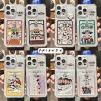 Friends Hot TV Show New Card Hold Case For iPhone 16 15 14 13 12 11 Mini Pro Max X XR XSMax 7 8 Plus SE20 Anti-fall Clear Cover