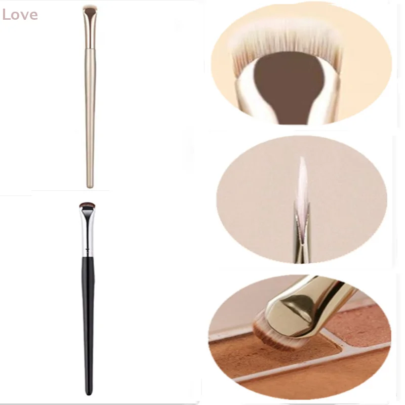 [L & P] 1 قطعة منحني العين اينر يشكلون فرش الدقة كحل فرشاة للمكياج الجفن حاد رقيقة صغيرة العين أدوات التجميل