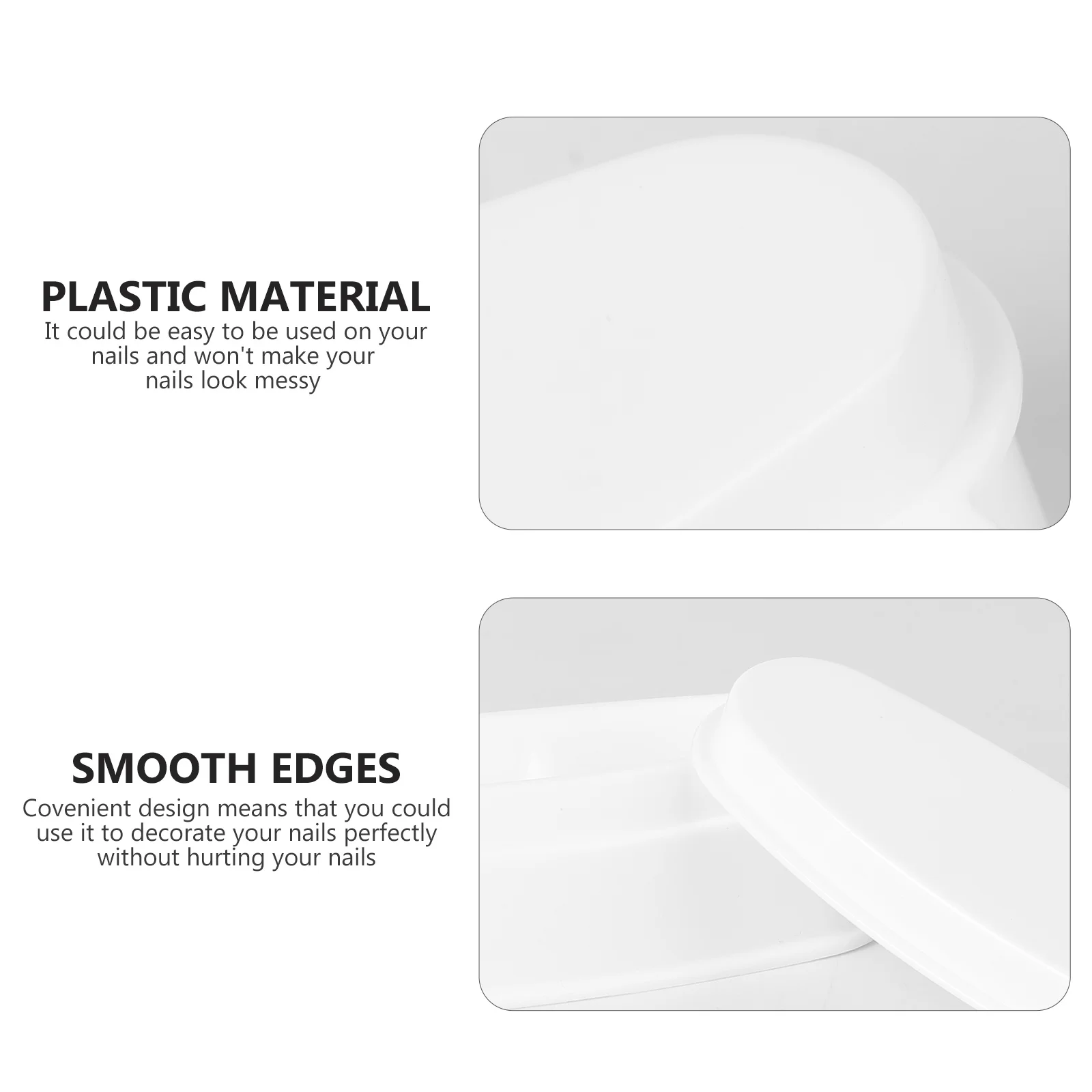 

2Pcs French Style Nails Dipping Powder Boxes Easy Use Nail Art Tool Perfect for DIY Home Salon Manicure Nails Powder Tray