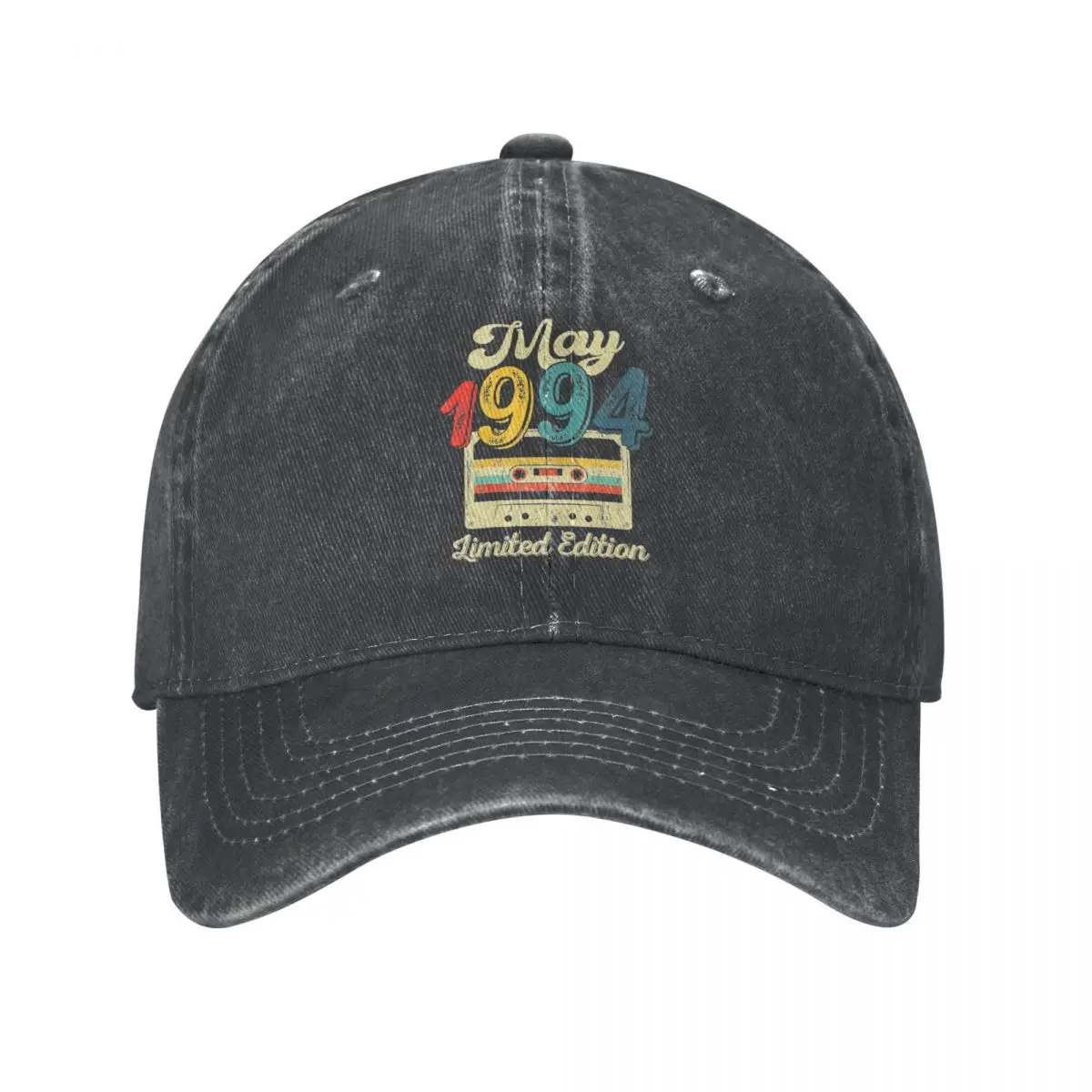 Vintage 30 Years Old 1994 30th Birthday Baseball Cap Unisex Style Distressed Denim Washed Snapback Hat Outdoor Summer Hats Cap