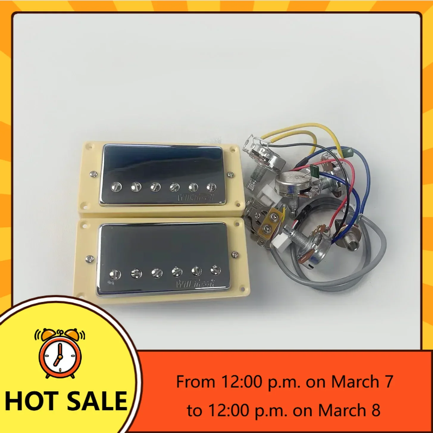

Q-X- Music Store-Wilkinson Ainico5 Humbucker Electric Guitar Pickups 2V2T Wiring Harness Guitar Pickup