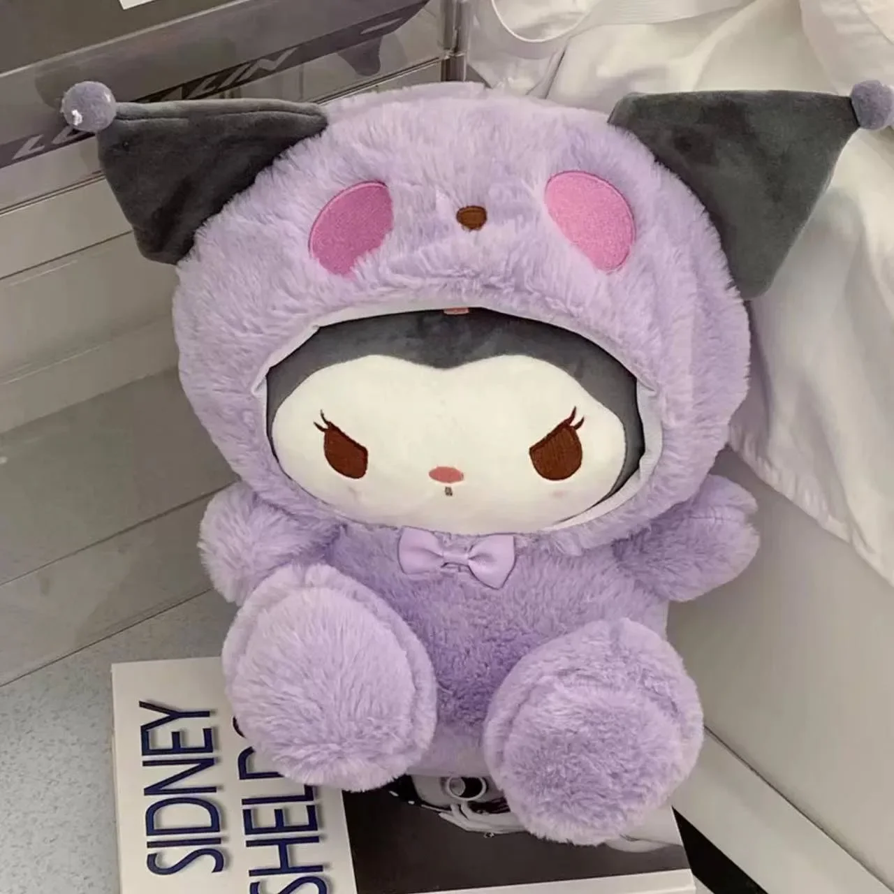 =2026 New Kawaii 25cm Sanrio Plush Toy Jade Dog Kuromi Dressing Doll Doll Plush Toy Stuffed Animal Patung Dolls Birthday Gift image 3