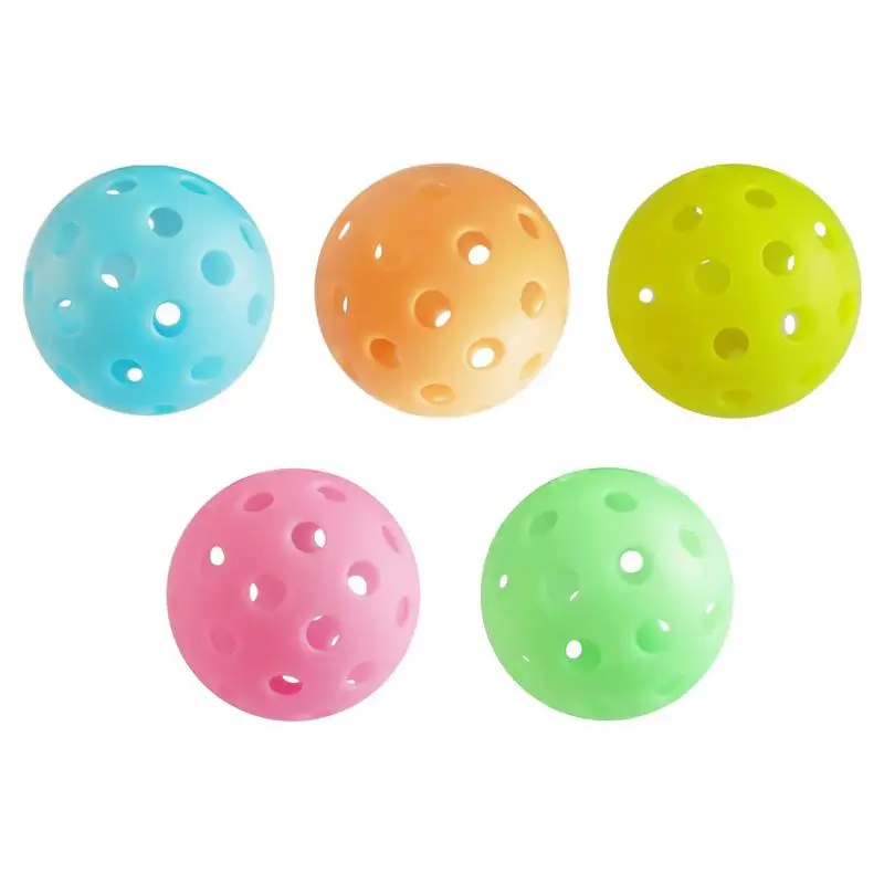 Outdoor Pickleball Balls Night Light 74mm Competition Ball 40 Hole High Bounce True Flight Durable Outdoors Equipment Pickleball