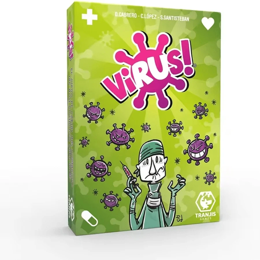 O divertido jogo de cartas, Spanish Version, Virus Party, Family Game