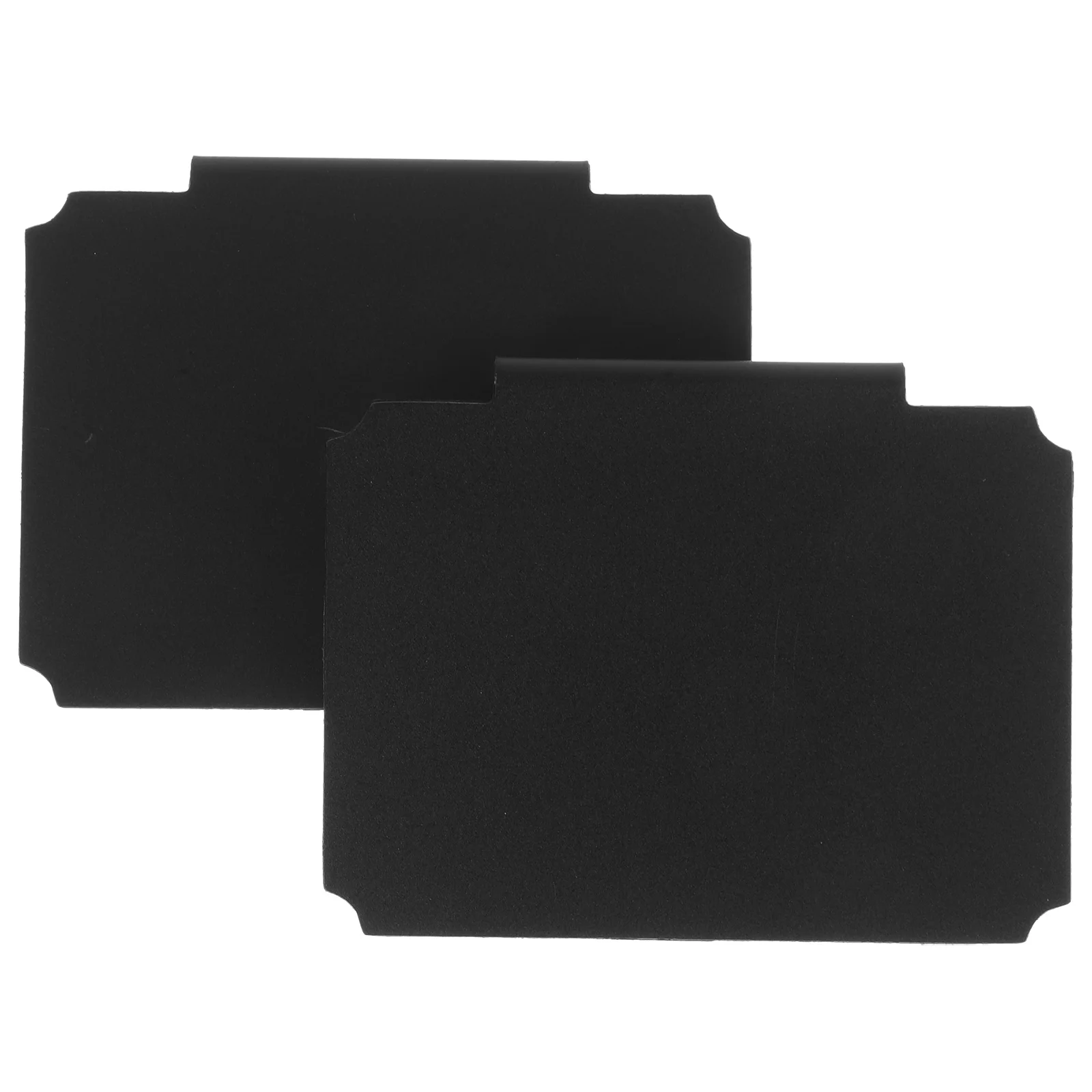 

10 Pcs Label Holder Removable Basket Storage Box Hanging (No 5-square Style-matte Black) 10pcs Bin Labels Pvc Clip-on