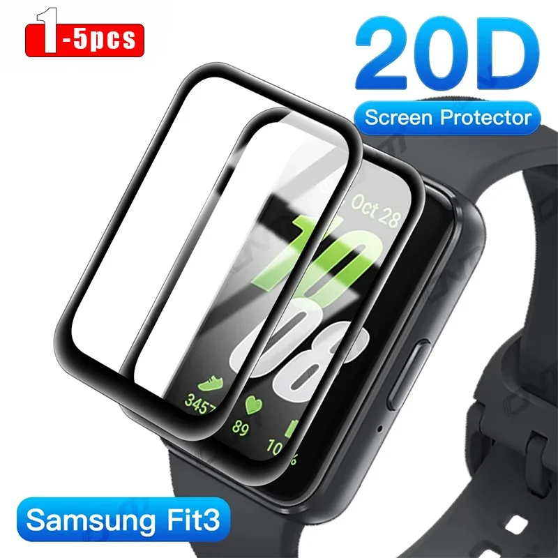 Neue 20D-Displayschutzfolie für Samsung Galaxy Fit 3, kratzfest, für Galaxy Fit3 Smartwatch-Schutz (kein Glas)