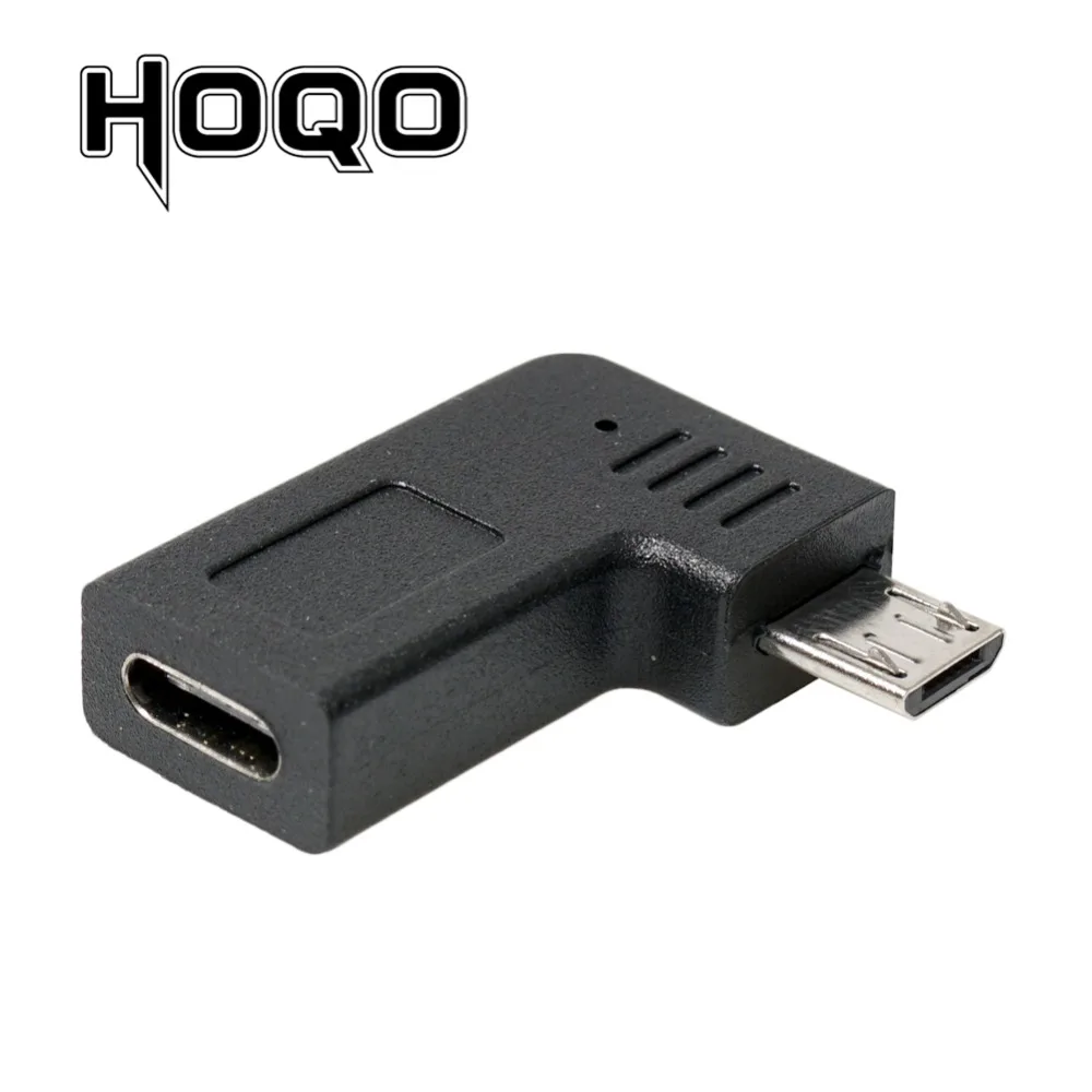 Left Right Angle Micro Usb To Type-c Female to Microusb Male 90 Degree Type C Charge data Adapter Micro USB USBC Convertor