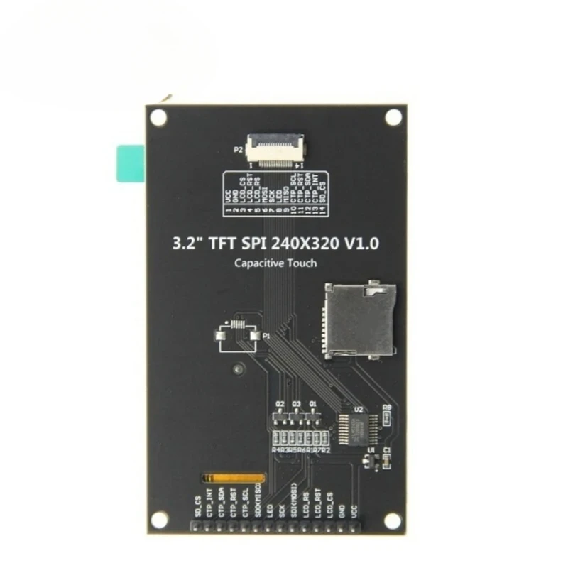 หน้าจอแสดงผลโมดูล TFT LCD ขนาด 3.2 นิ้ว 320×240 SPI พร้อมแผงสัมผัส ไดรเวอร์ IC ILI9341V