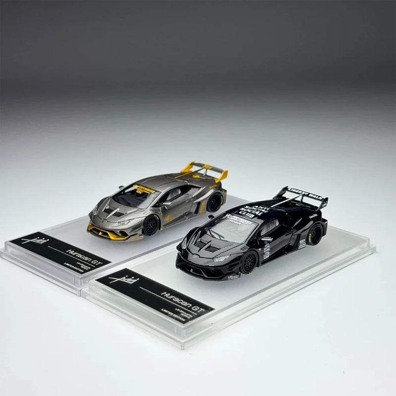 In Stock 1:64 New Product LB Widebody Modification Black Alloy Cast Static Car Model, Limited Edition, High-end Decorative Piece