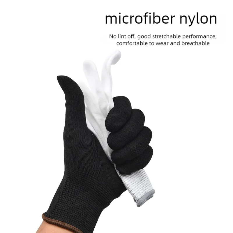 ALIWRAP 2Pairs Anti-Static Car Vinyl Wrapping Gloves Window Tint Film Wallpaper Application Protect Gloves Nylon Work Gloves