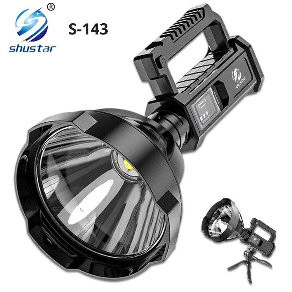Rechargeable High Power Led Flashlights Ultra-long Lighting Distance Lamp Searchlight XHP70 Powerful Lantern Torches