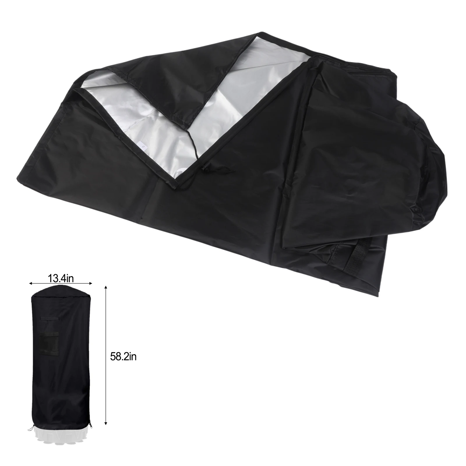 Weather Resistant Protective Cover for Freestanding Punching Bags with Adjustable Drawstrings and Easy Removal Design