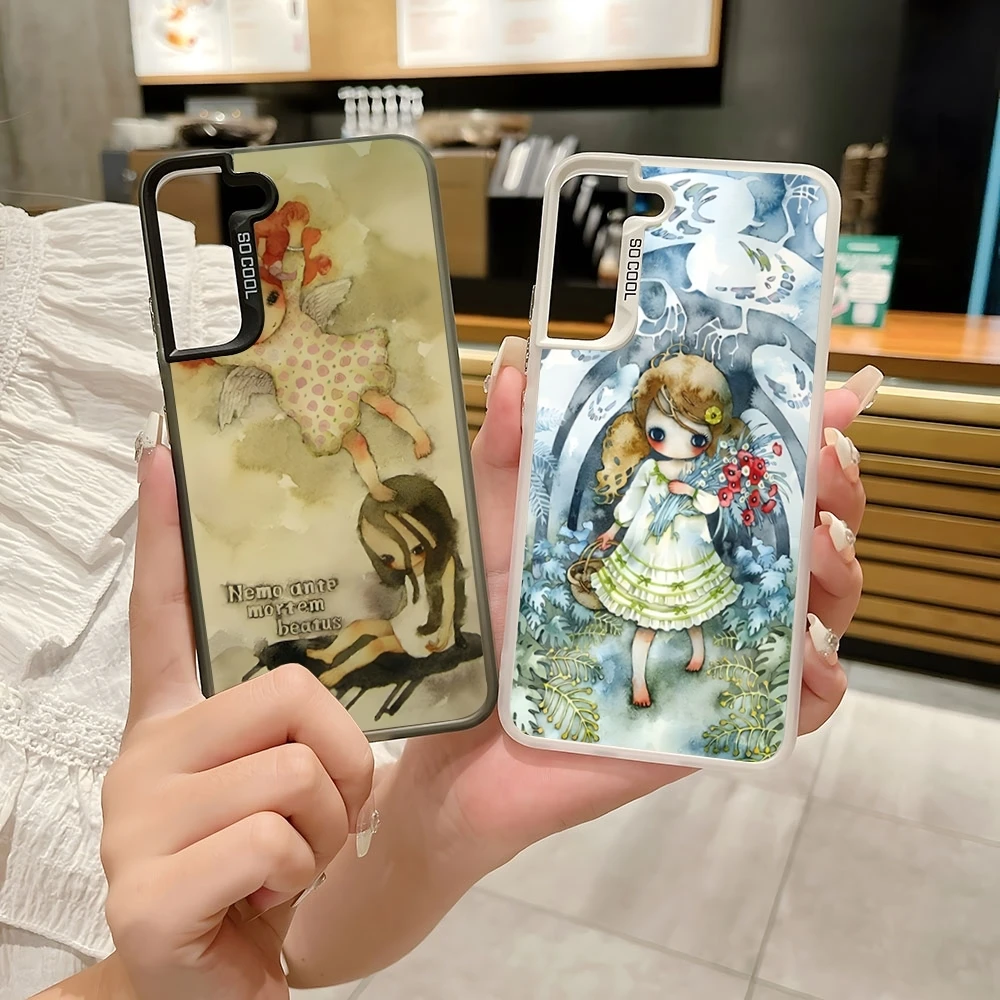 Selling Aya Takano Phone Case Colored Silver Trendy Phone Case For Samsung A 16 04 05 13 14 15 20 22 23 25 31 32 33 34 35 50 51