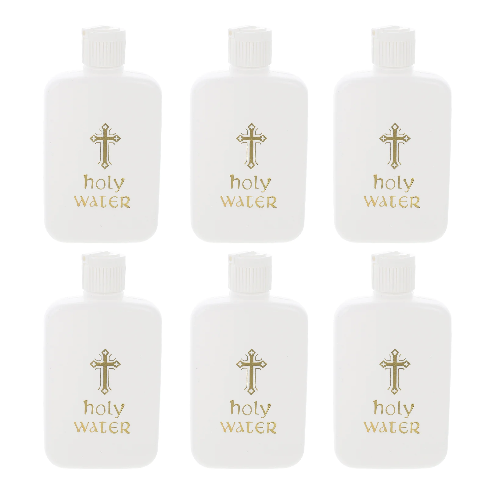 6 Pcs Holy Water Bottle Baptism Holder Empty Hydrate Bottles Exorcism Flagon Bride