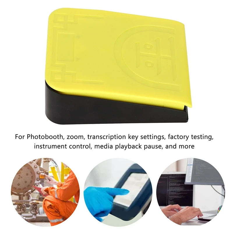 مفتاح سفلي واحد مفتاح سفلي دواسة لاسلكية 2.4G السلكية USB ثلاثة وضع الاتصال حساسية عالية مريح مفتاح سفلي دواسة