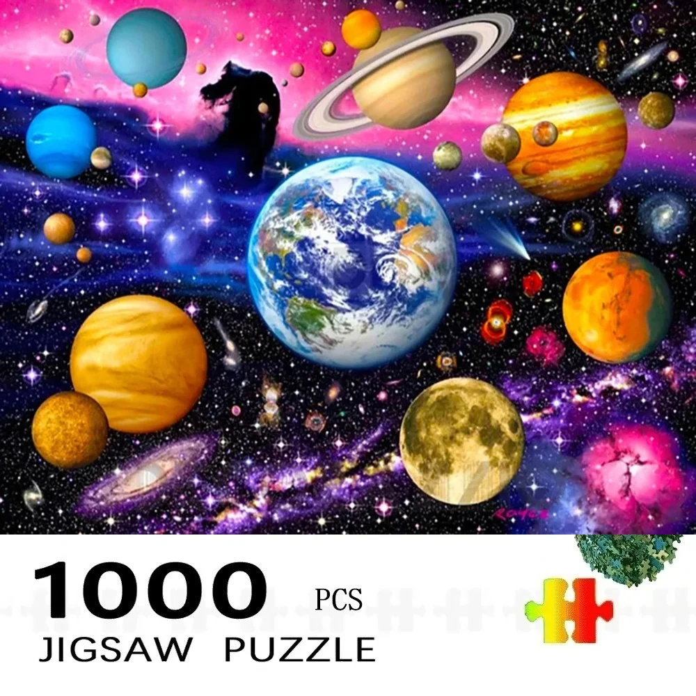 

Пазл-головоломка на 500/1000 элементов, тема «Космические планеты», развивающая игрушка для детей, детские игры, рождественский подарок