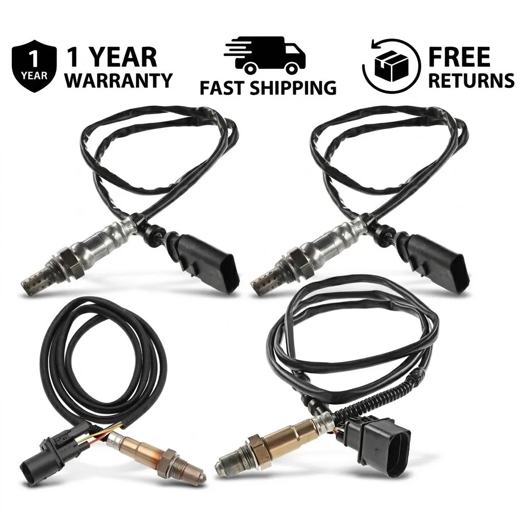 

4Pcs Upstream Downstream O2 Oxygen Sensor Set For Porsche Cayenne 4.5L V8 2003-2006 Lambda Air Fuel Ratio