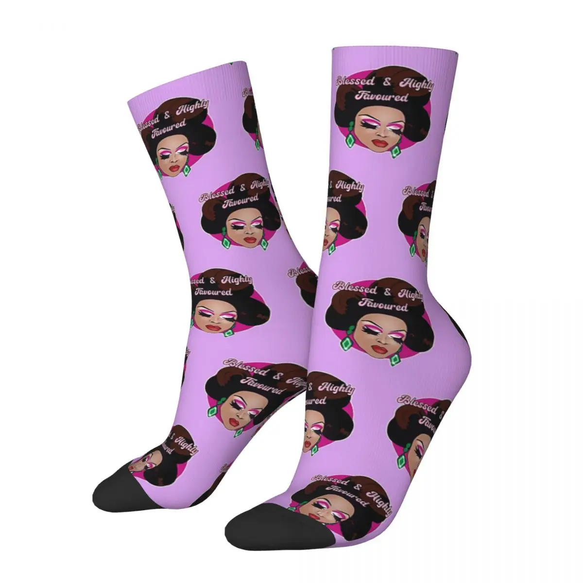 Blessed & Highly Favoured Adult Socks Unisex socks,men Socks women Socks