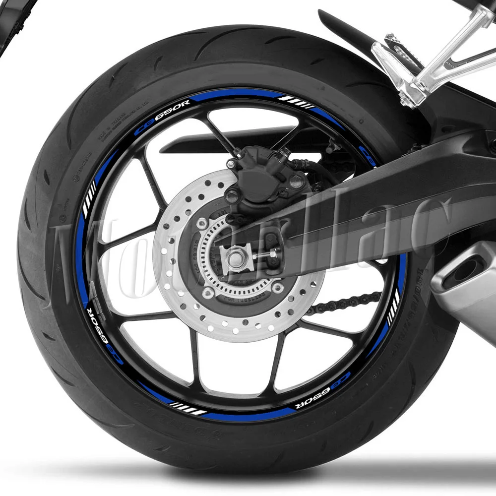 Reflektierender Motorrad-Radaufkleber, Felgen-Naben-Streifen, Dekorband, Zubehör, wasserdicht für CB650R CB650 R CB 650R – Detail 4