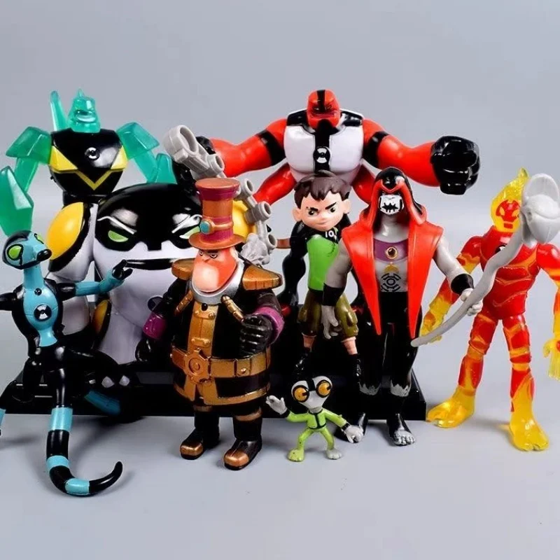 New Original No Box Ben 10 Anime Action Figures Ben10 Statue Pvc Model Anime Figure Decor Ornament Collect Toys Gifts