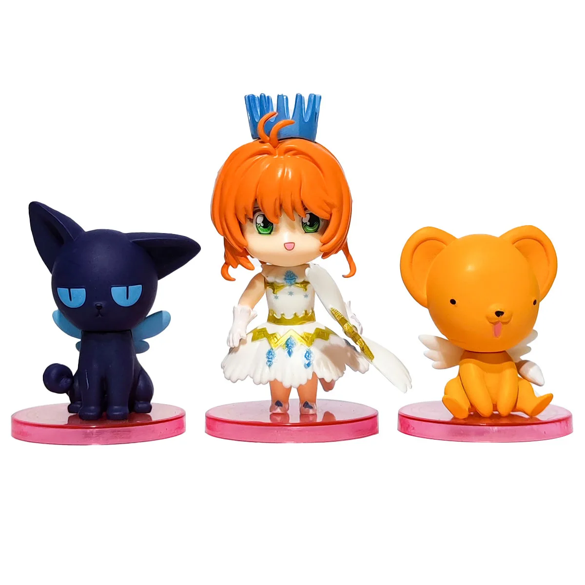 Anime Niedliche Rosa Card Captor SAKURA Actionfiguren Modelle PVC-Figur Modell Auto Tortendekoration Zauberstab Mädchen Spielzeug Geschenk – Detail 15