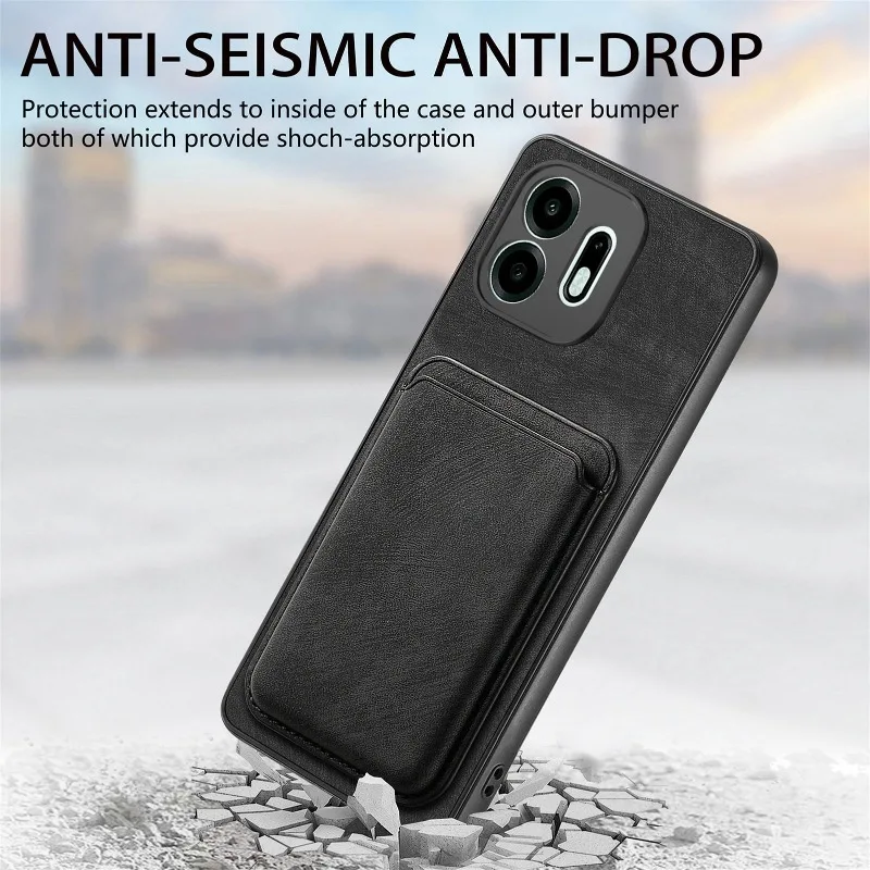 For Magsafe Leather Case for Oneplus N6 1+N6 Magnetic Detachable 2 in 1 Wallet Card Pocket Shockproof Cover for One Plus N6 view 5