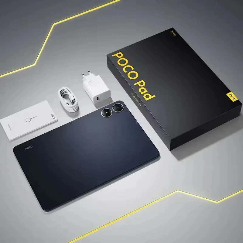 POCO Pad الإصدار العالمي 12.1 بوصة 2.5K عرض تابلت Snapdragon 7s Gen 2 ثماني النواة بطارية 10000 مللي أمبير Dolby Atmos