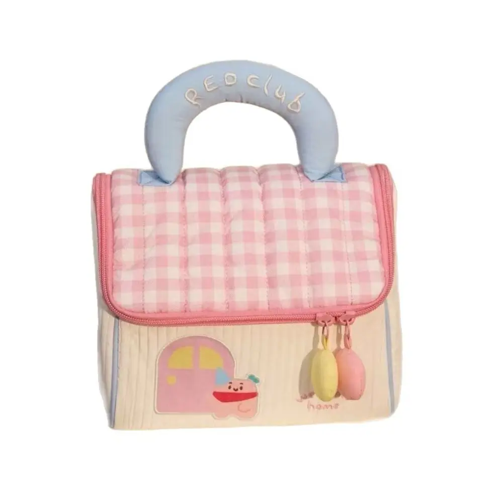 

New Cottage Makeup Bag Large Capacity Handheld Cosmetics Storage Bag Portable Multifunctional Cosmetic Pouch Travel