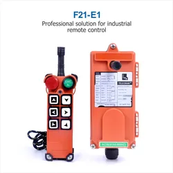 TELECRANE F21-E1 TELEcontrol Industrial Remote Controller 6 Single Speed Buttons AC220V 380V 24-48V 100-440V Hoist Crane Lift