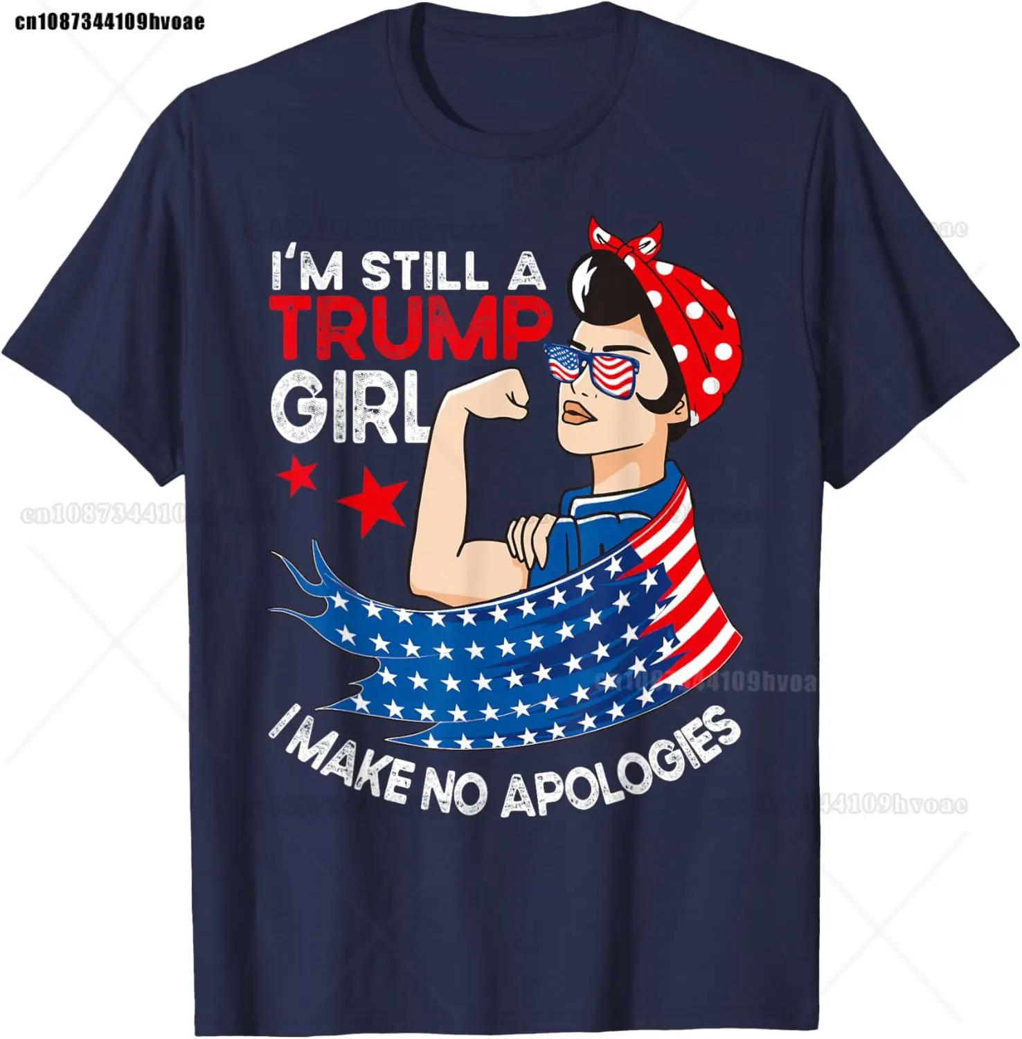 I'm Still A Trump Girl I Make No Apologies Women Trump 2024 T-Shirt