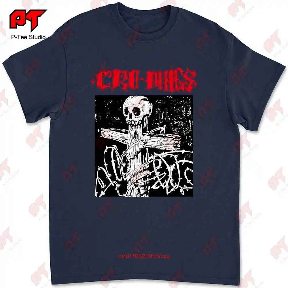 Men'S Cro Mags Cross And Thorns Slim Fit T Shirt Xxx Large White G3IS