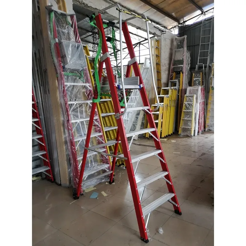 6 Steps LADDER STEP F/GLASS 1.8M Single SIDED 150KG