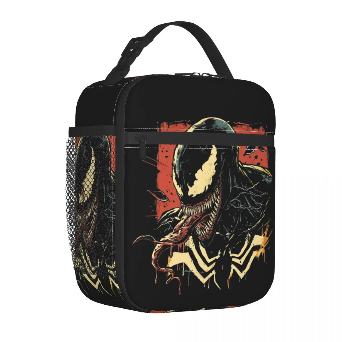 Venom Fury Insulated Lunch Bag Cooler Bag Reusable Meal Container Large Tote Lunch Box Food Bag Beach Picnic