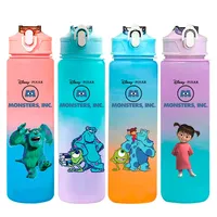 750ML Monsters University Children's Gradient Plastic Water Bottle Outdoor Travel Sports Water Cup Portable Leak Proof Water Cup