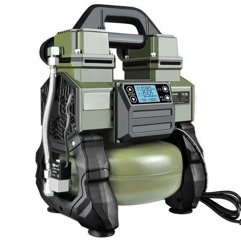 

Portable small oil-free silent air pump woodworking paint high pressure 220v air compressor