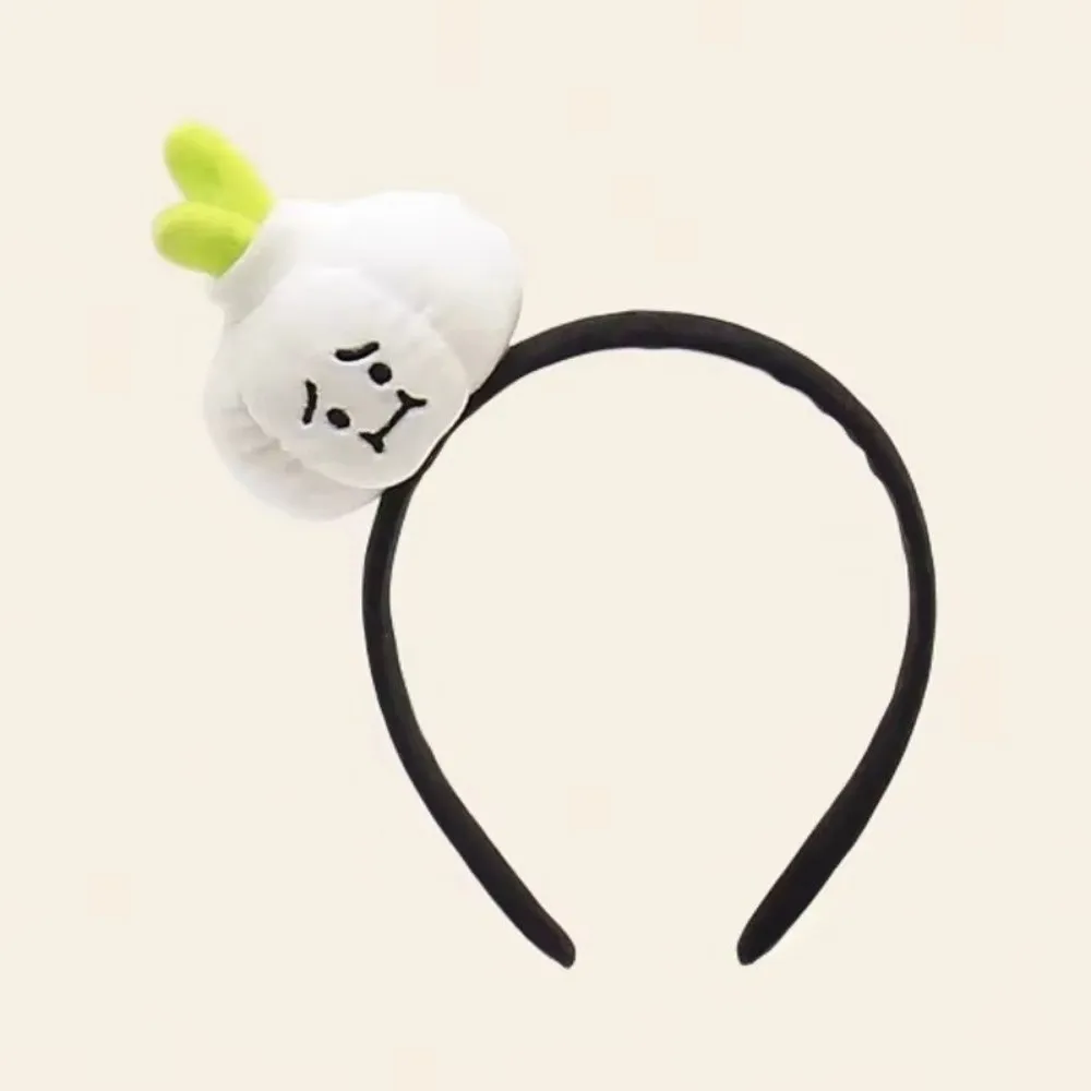 

Cute Cartoon Vegetable Headwear Plush Funny Onion Pepper Ginger Hairband Photo Performance Headband Children's Accessories