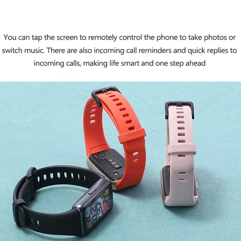 Pulseira inteligente Huawei-band 6, pulseira esportiva, rastreador de oxigênio no sangue e freqüência cardíaca, monitoramento do sono, tela de 1,47 polegadas, original