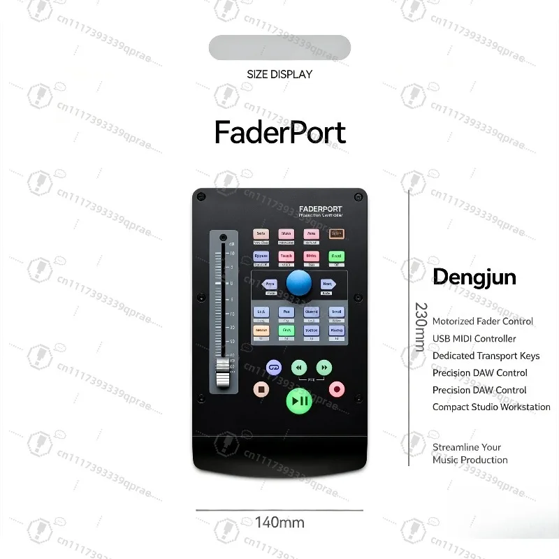 1 Channel Motorized Fader USB DAW MIDI Controller Studio Audio Mixing Control Surface for Music Recording Production