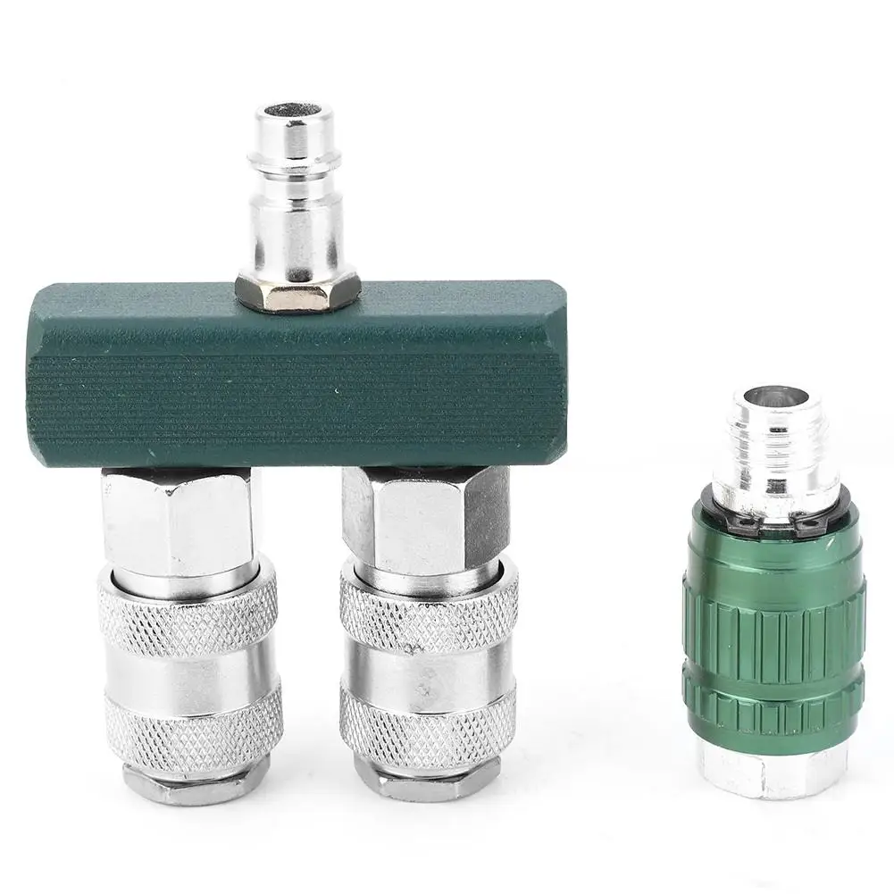 1/4 Inch Straight Two-Way American Quick Connect Adjustable Valve Male-Female Connector