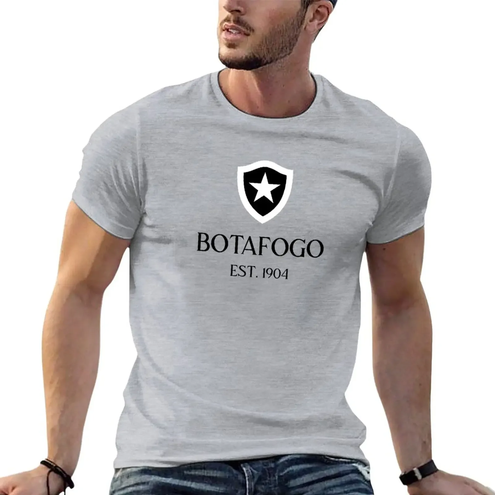 

Черная футболка Botafogo, футболки для мальчиков, черные футболки, аниме одежда, футболки с коротким рукавом для тренировок для мужчин